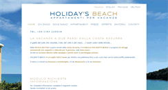 Desktop Screenshot of holidays-beach.it